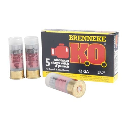 12 GAUGE 2-3/4'' 1 OZ RIFLED SLUG 5/BOX