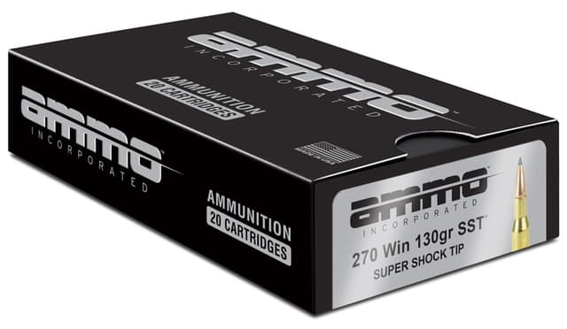 Ammo Inc 270W130SSTA20D Signature 270Win 130gr Super Shock Tip 20 Rounds