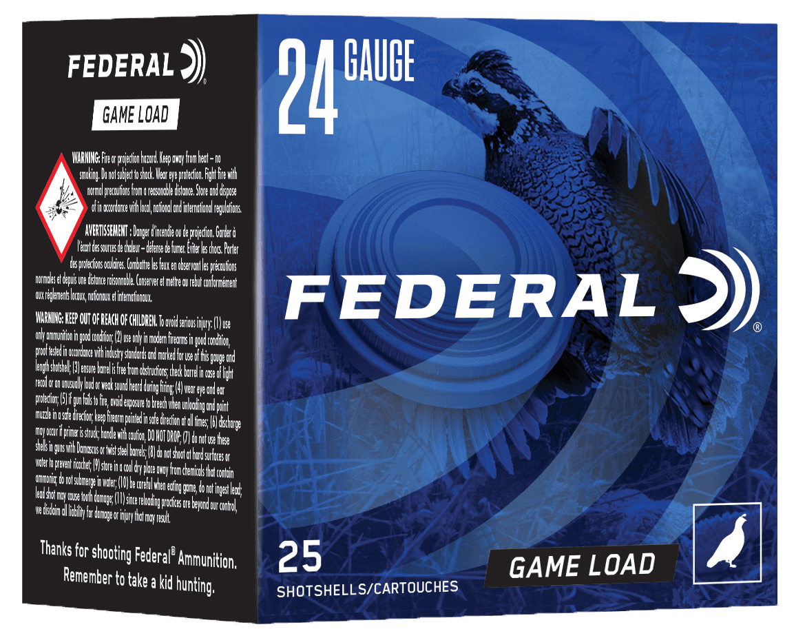 Federal Game-Shok 24 Gauge 8 Shot 11/16 Grain 25 Rounds
