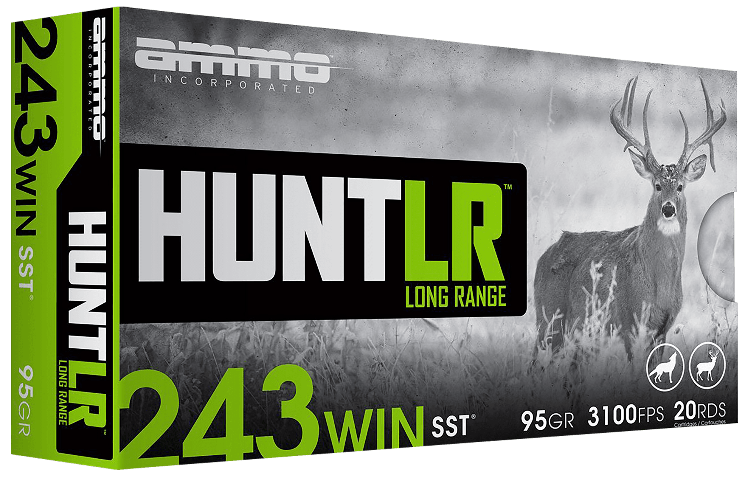 Ammo Inc 243W095SSTA20 Signature  243Win 95gr Super Shock Tip 20 Rounds