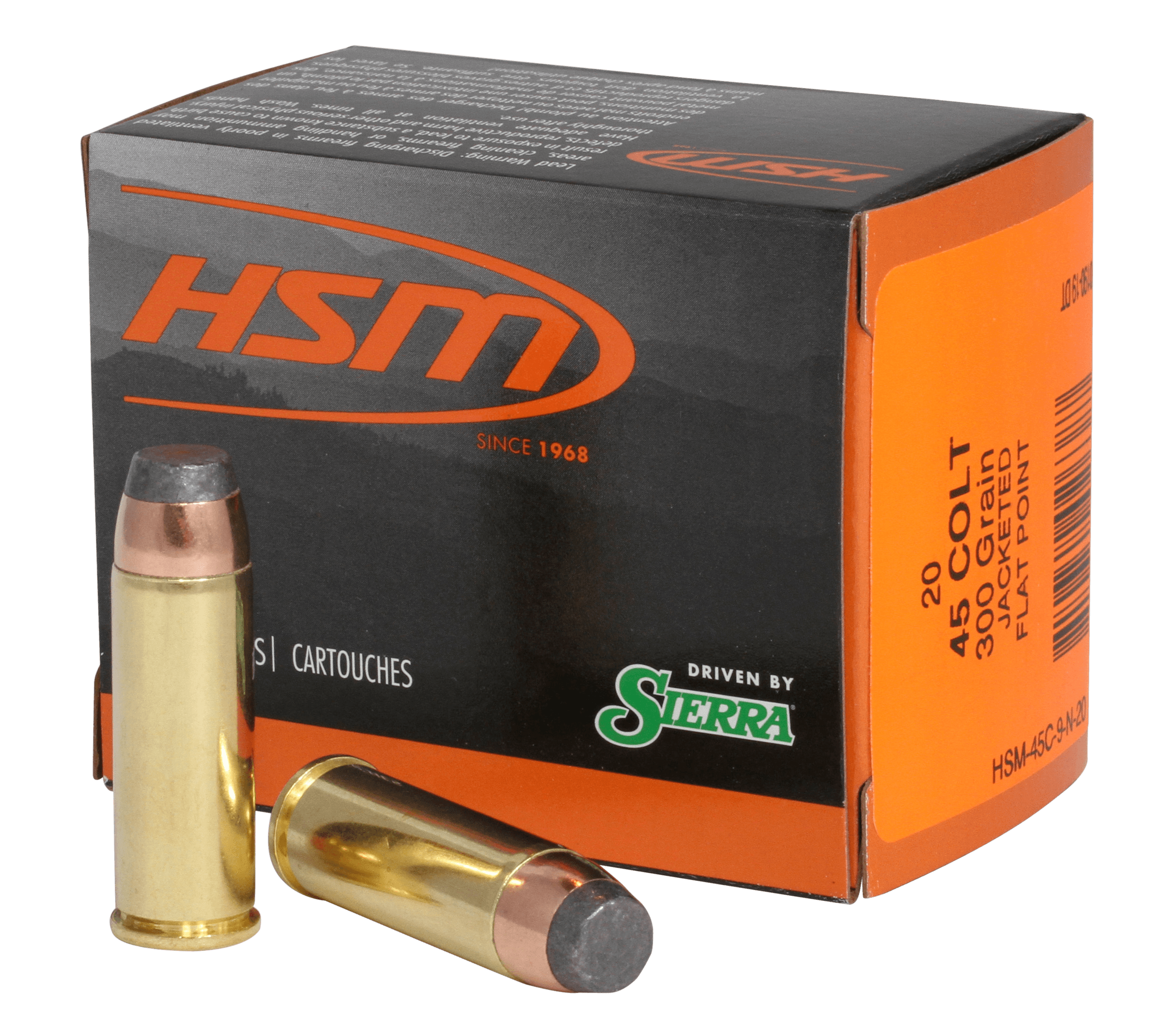 HSM Pro Pistol .45 Colt Jacketed Soft Point 300 Grain 20 Rounds
