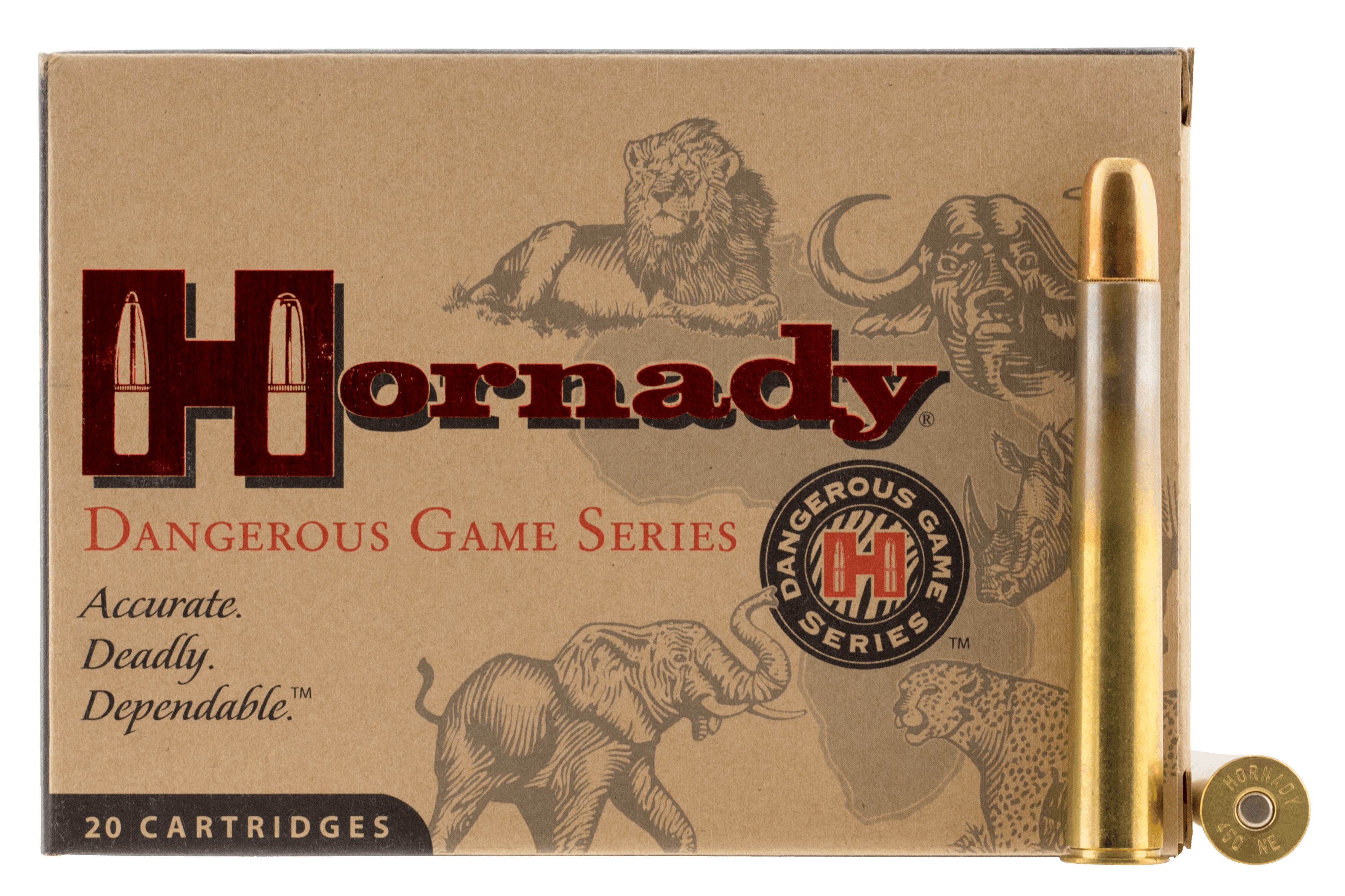 Hornady Dangerous Game 500 Nitro Express Dangerous Game Solid 570 Grain 20 Rounds