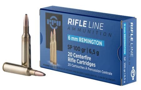 Prvi Partisan PPU 6mm Remington Soft Point Boat Tail 100 Grain 20 Rounds