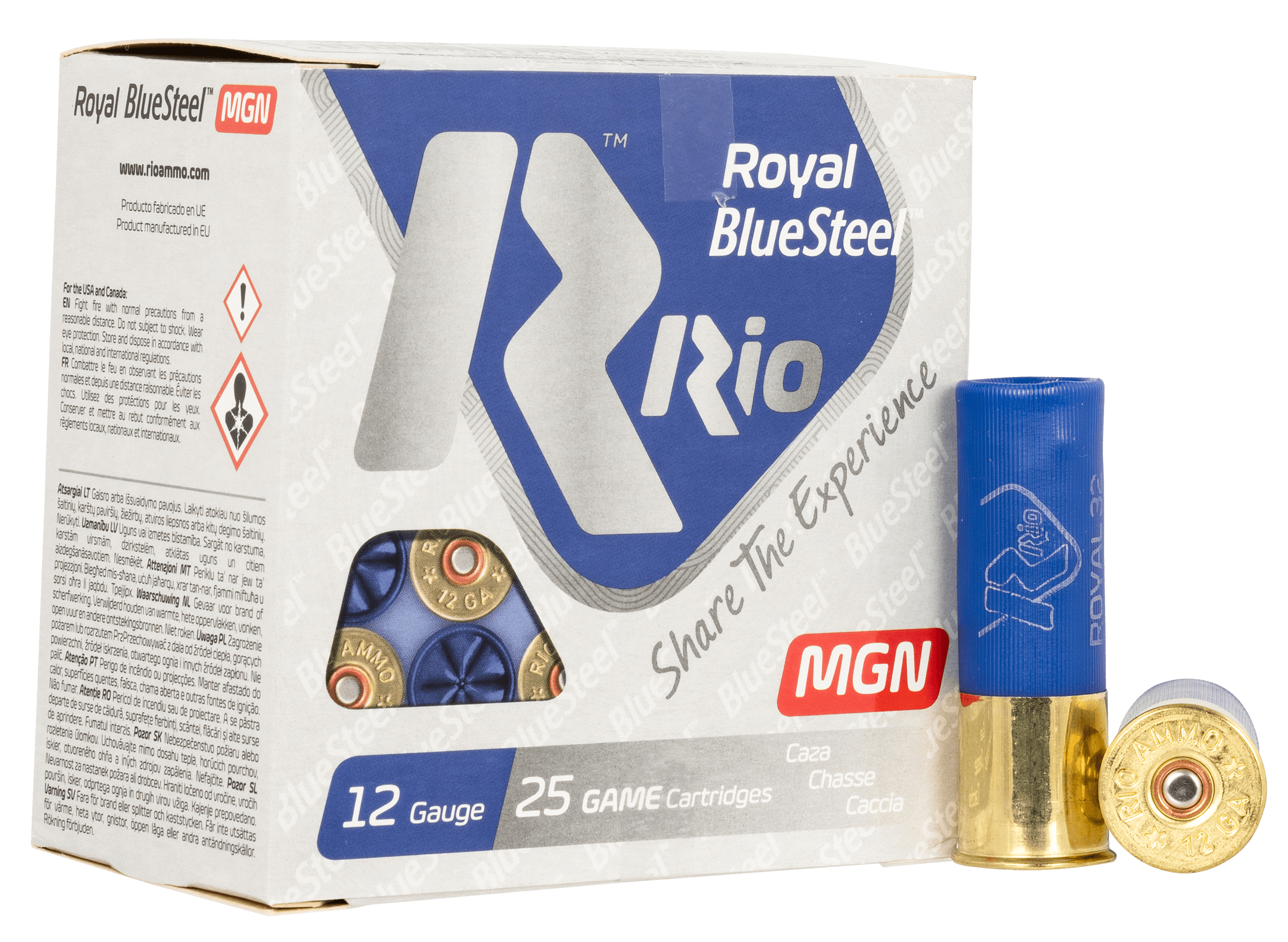 Rio Ammunition RBSM32BB Royal BlueSteel Magnum 12Gauge 3" 1 1/8oz BBShot 25 Rounds