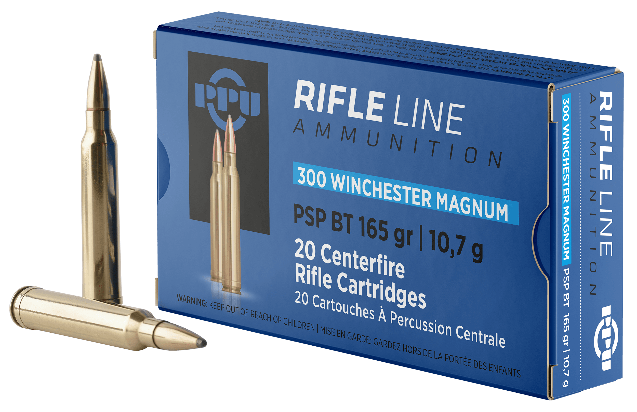 Prvi Partizan PPU PP3002 300 Winchester Magnum Soft Point 165 Grain 20 Rounds