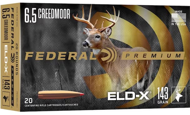 Federal Terminal Ascent 6.5 Creedmoor ELD-X 143 Grain 20 Rounds