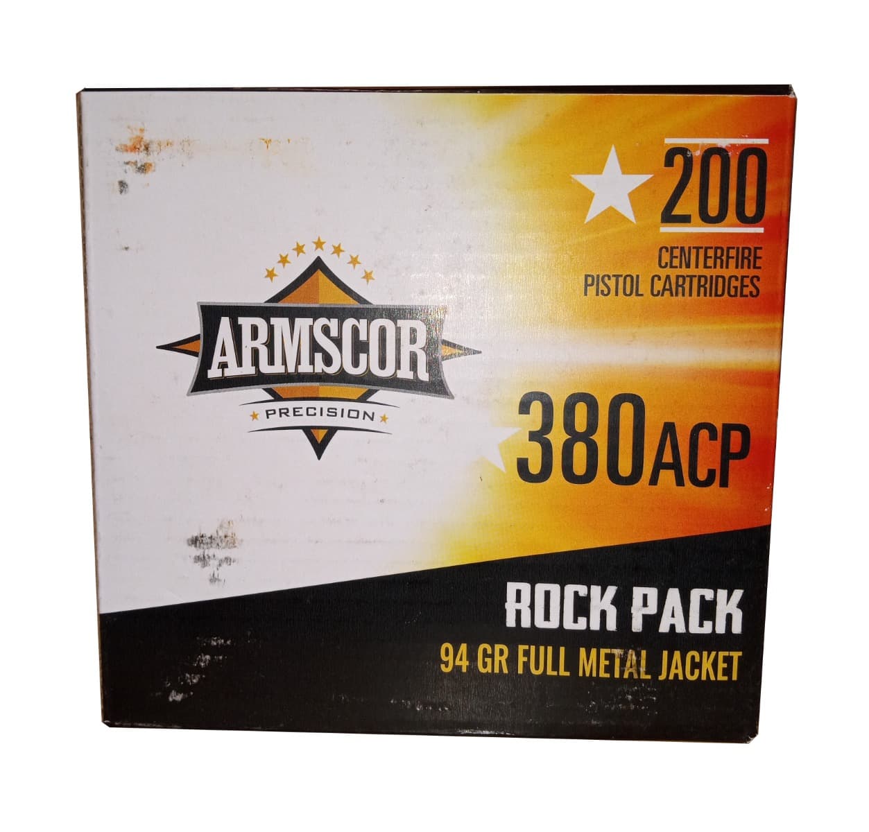 Armscor .380 ACP Full Metal Jacket 94 Grain 200 Rounds