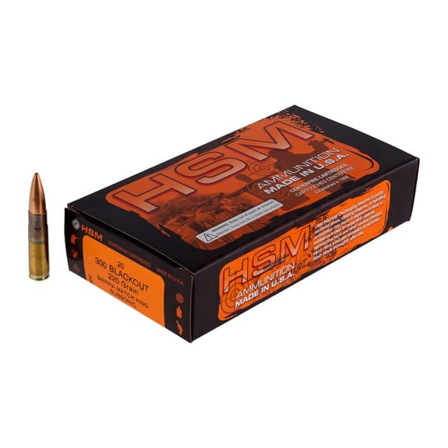 HSM 300BLK4N Match  300 Blackout 220 gr Sierra MatchKing BTHP 20 Rounds