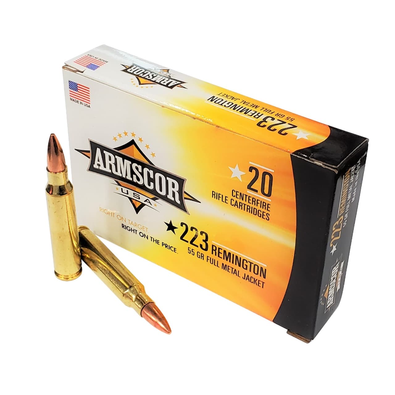 Armscor .223 Remington Full Metal Jacket 55 Grain 20 Rounds