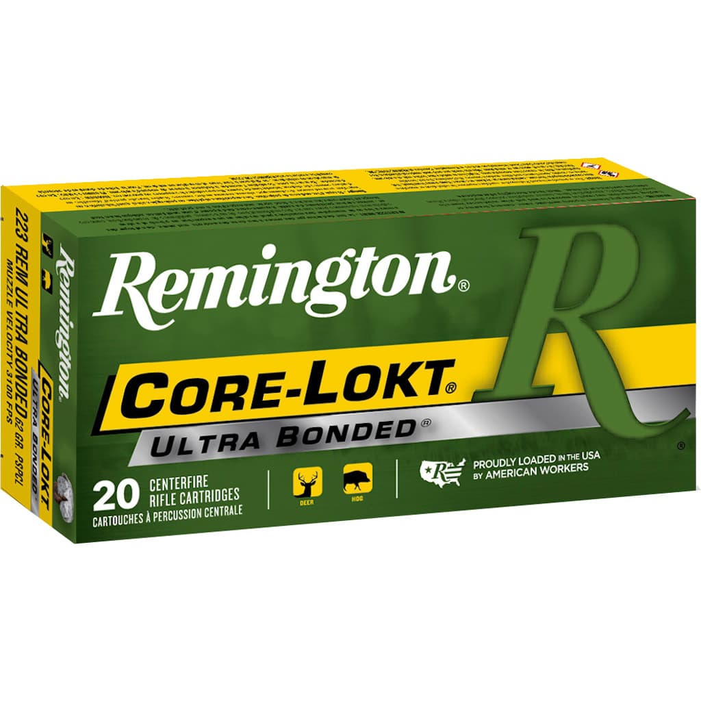 Remington Core-Lokt 223 Remington Ultra Bonded PSP 62 Grain 20 Rounds