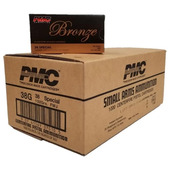 PMC Bronze .38 Special FMJ 132 Grain 1000 Rounds