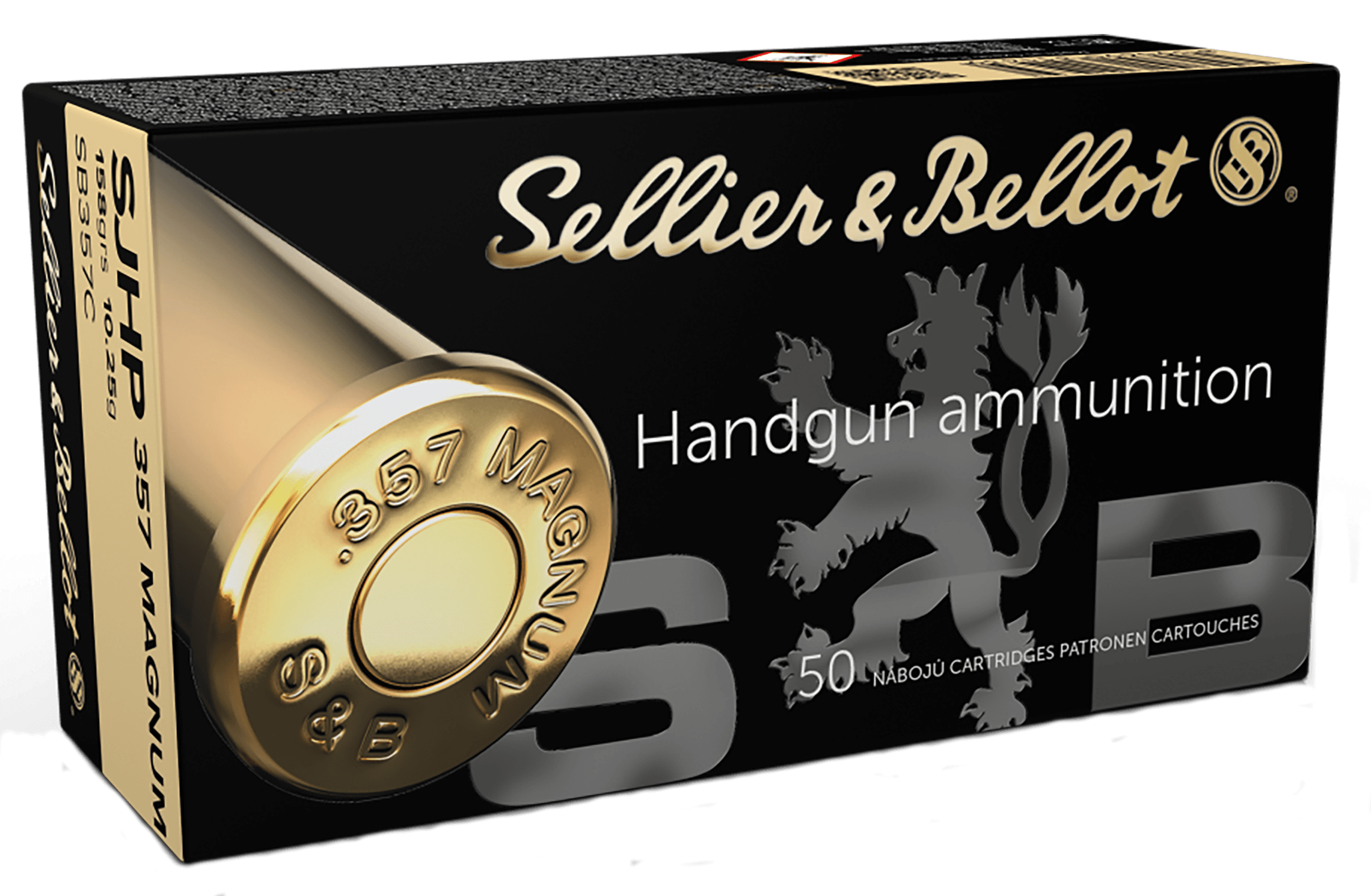 Sellier & Bellot SB357C 357 Magnum Jacketed Hollow Point 158 Grain 50 Rounds