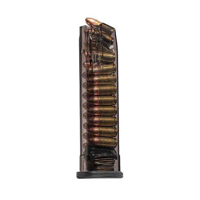 ETS Carbon Smoke HK VP9 9mm 21 Round Magazine Translucent Polymer 