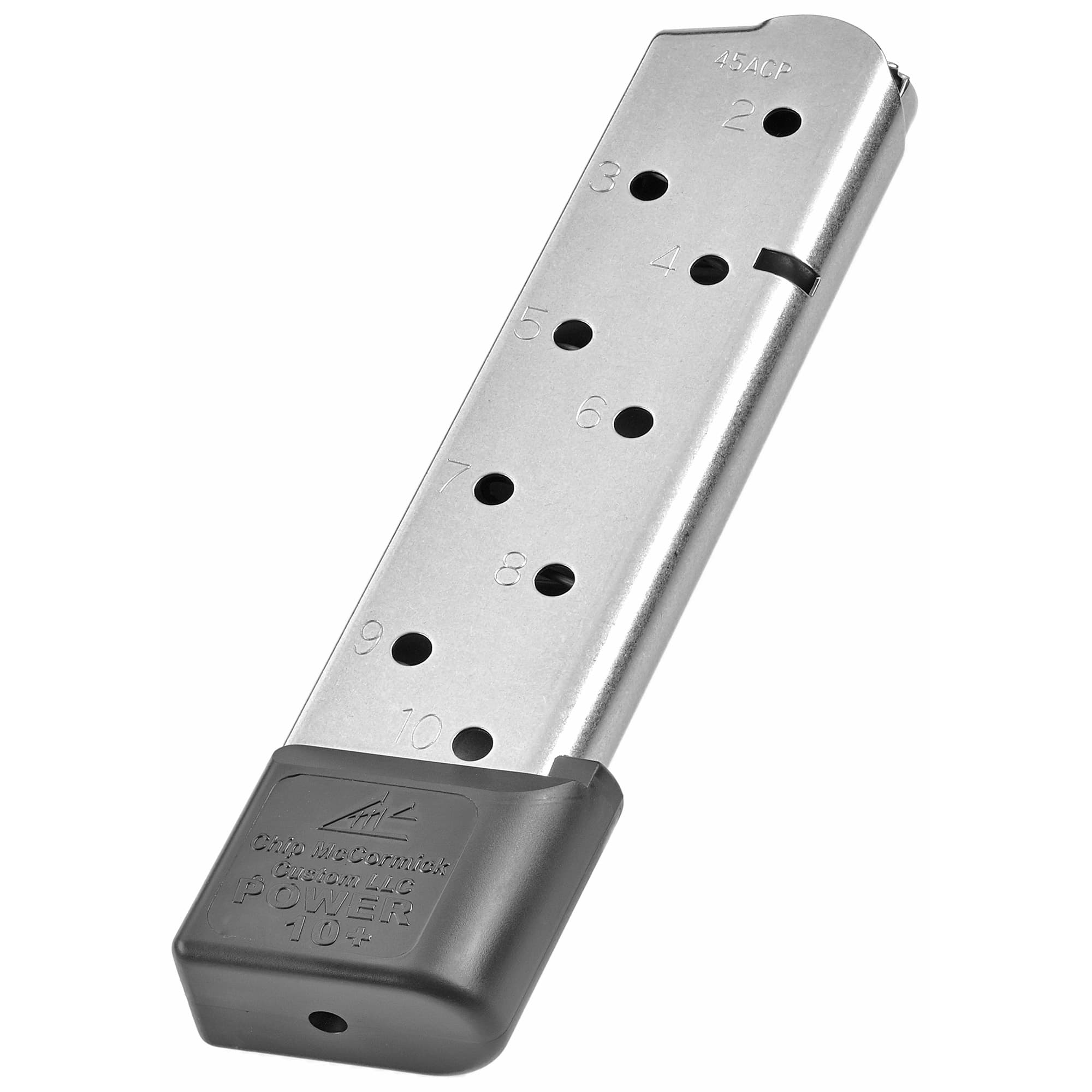 Chip McCormick CMC Products Power Mag Plus 10rd 45 ACP Magazine for 1911 Government
