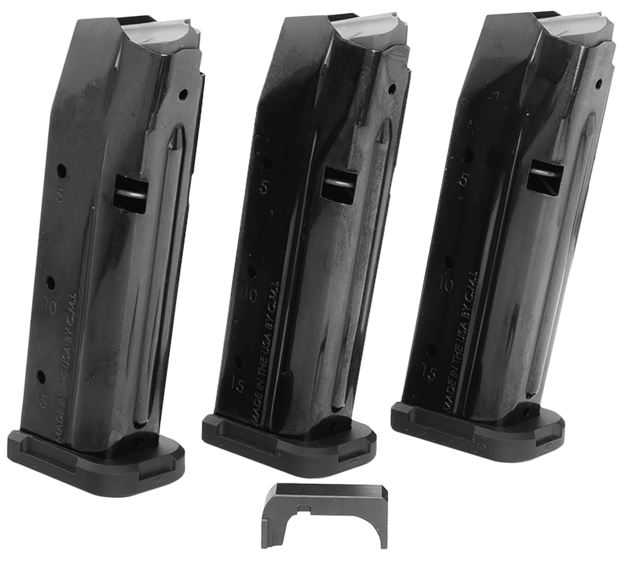 Shield Arms S15 Magazine Gen 3 Combo 15rd 9mm Luger for Glock 43X 48 3 Pack