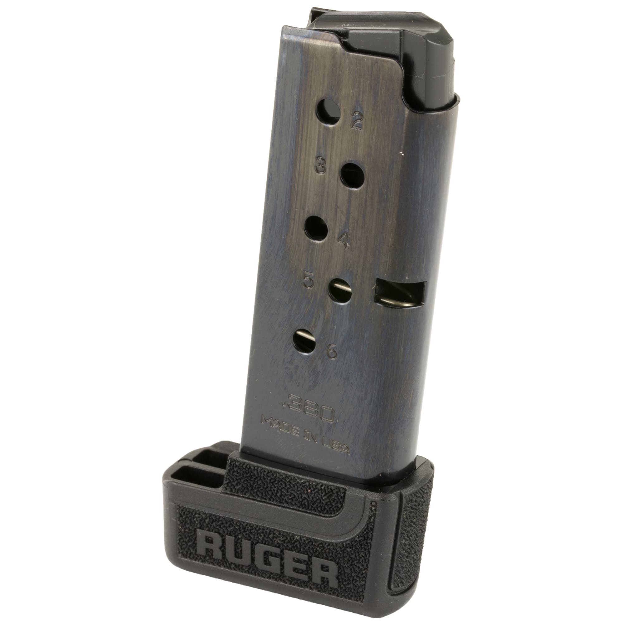Ruger Lcp Ii 7rd Extended Magazine Grip Extension .380 Acp Blued Steel