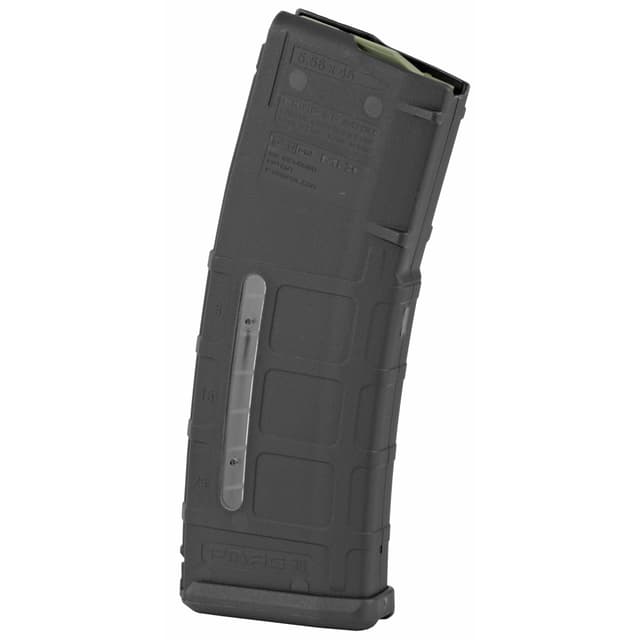 Magpul MAG570BLK PMAG GEN M2 MOE 30rd Detachable w/Capacity Window 223 Rem/5.56x45mm NATO Fits AR-15/M16/M4 Black Polymer