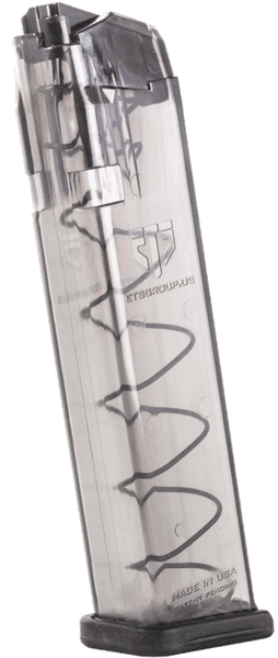 ETS 9mm Magazine Fits Glock 17 18 19 26 34 22 Rounds Clear