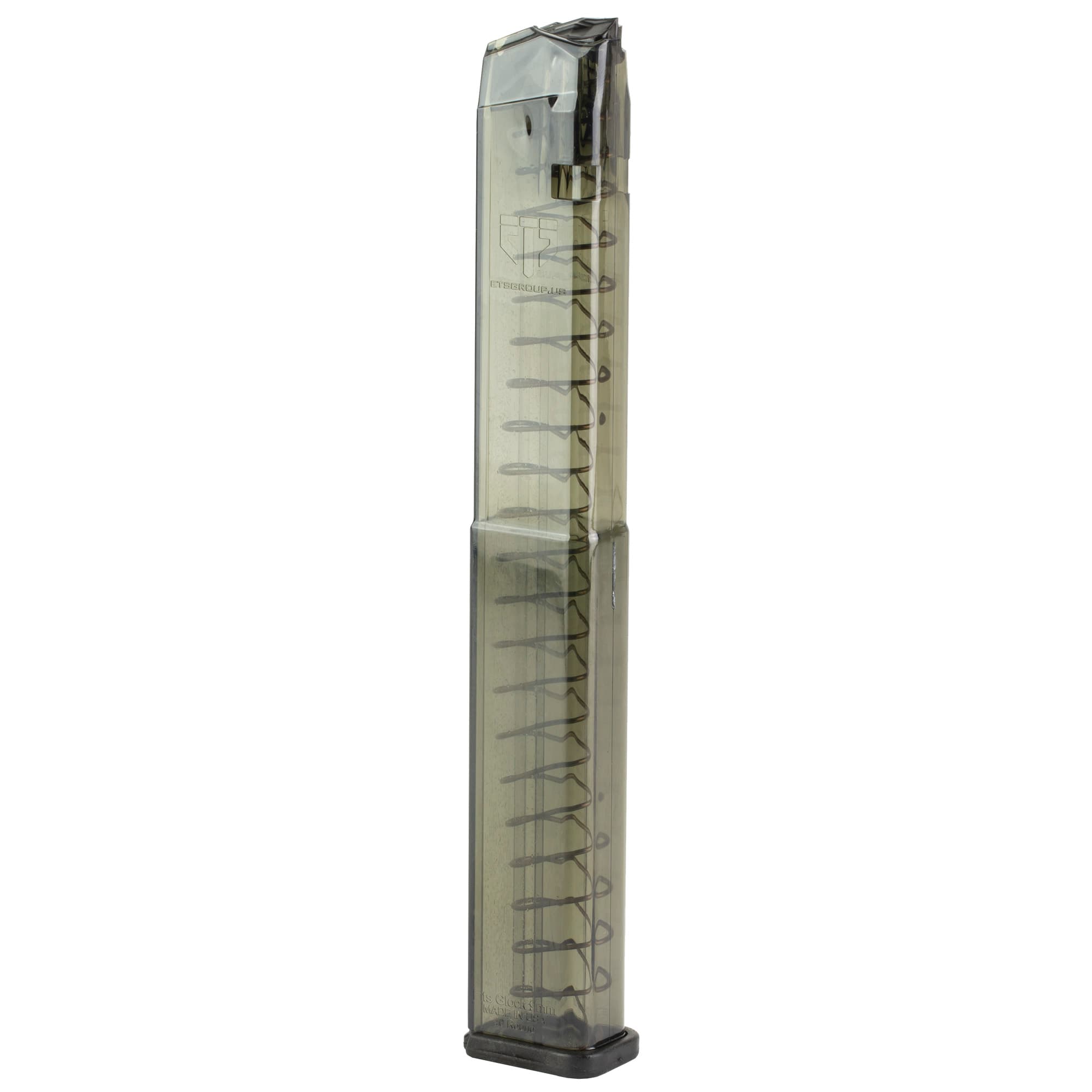 ETS Group 40rd Extended 9mm Luger Magazine Compatible with Glock 17 19 26 45