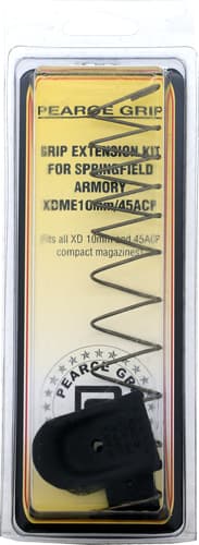 Pearce Grip Extension for Handgun Magazines Plastic Matte with Finger Grooves