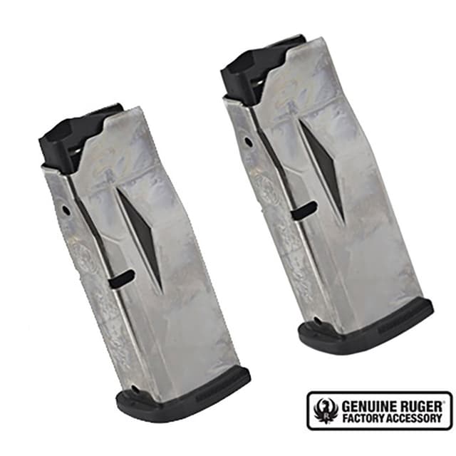 Ruger Max-9 10rd 9mm Luger E-Nickel Steel Magazine 2-Pack