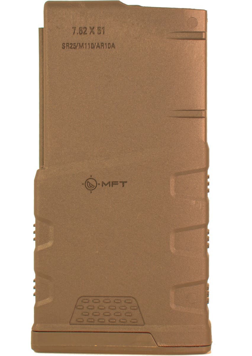 Mission First Tactical MFT Extreme Duty .308 20RD FDE AR10 Magazine 7.62 NATO