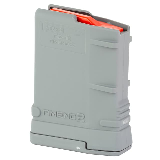 Amend2 762MOD2GRY10 10rd Gray Magazine for AR-10 308 Win 7.62x51mm