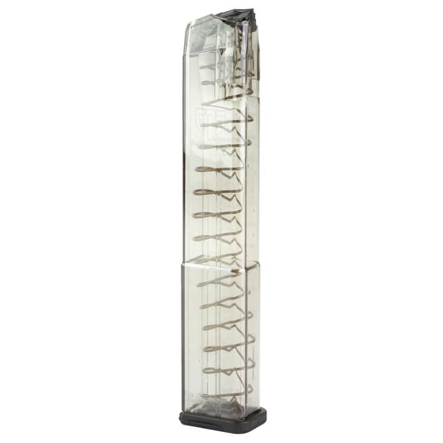 ETS Group GLK18G2 32rd Extended Pistol Mag Gen2 Floor Plate 9mm Luger Clear Polymer