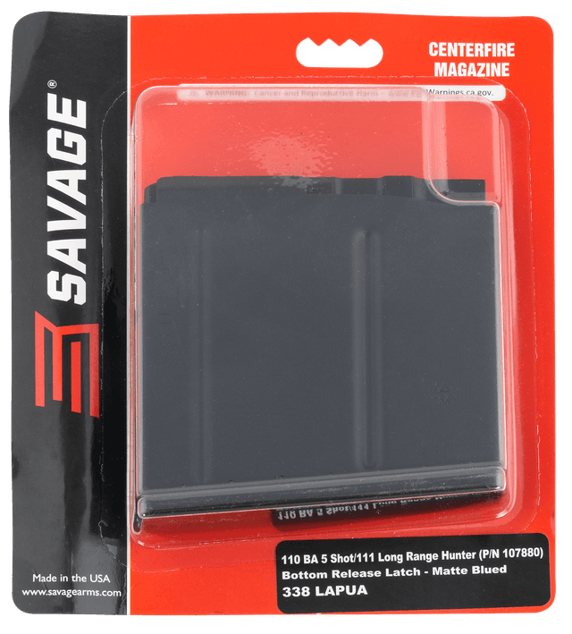 Savage 110BA Magazine 5rd .338 Lapua Magnum Steel Replacement