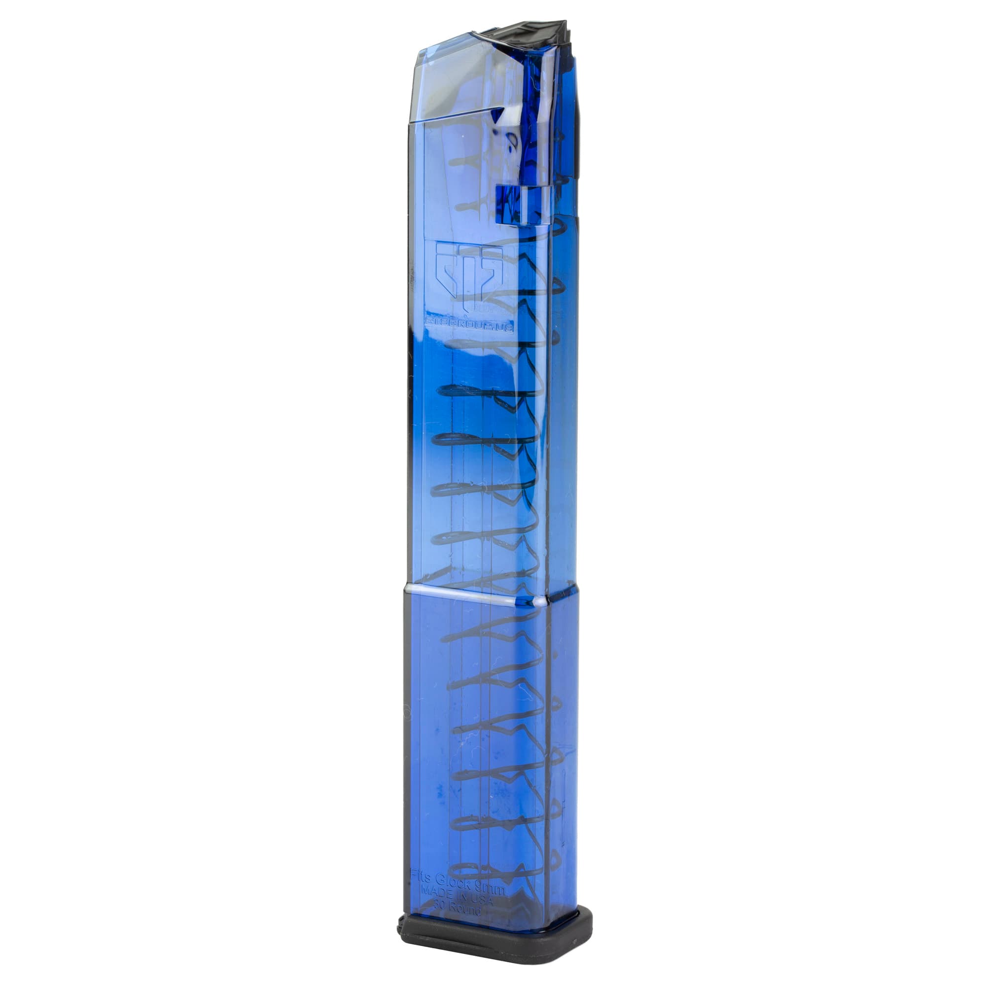ETS Gen2 Pistol Magazine Blue 9mm 32rd Compatible With Glock G17 G18 G19 G26 G34 G45