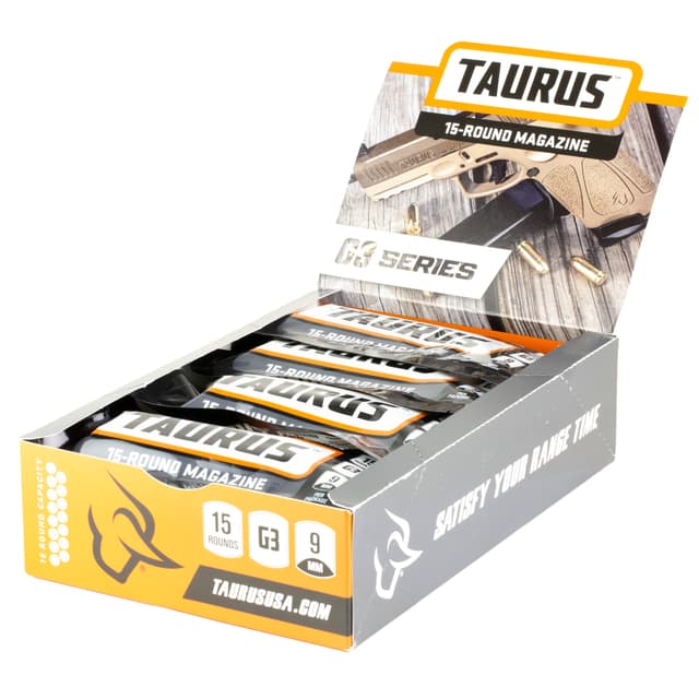 Taurus G3 Magazine Display 15rd 9mm Luger Steel Polymer Base Plate 12 Units