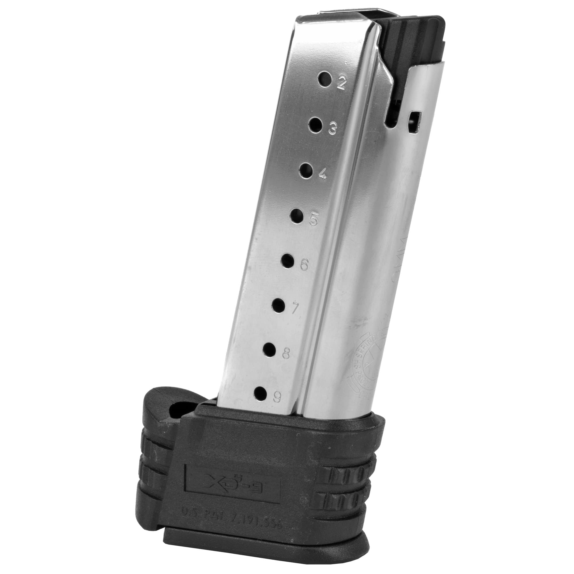 Springfield Armory XD-S 9rd 9mm Luger Stainless Steel Magazine with Sleeve