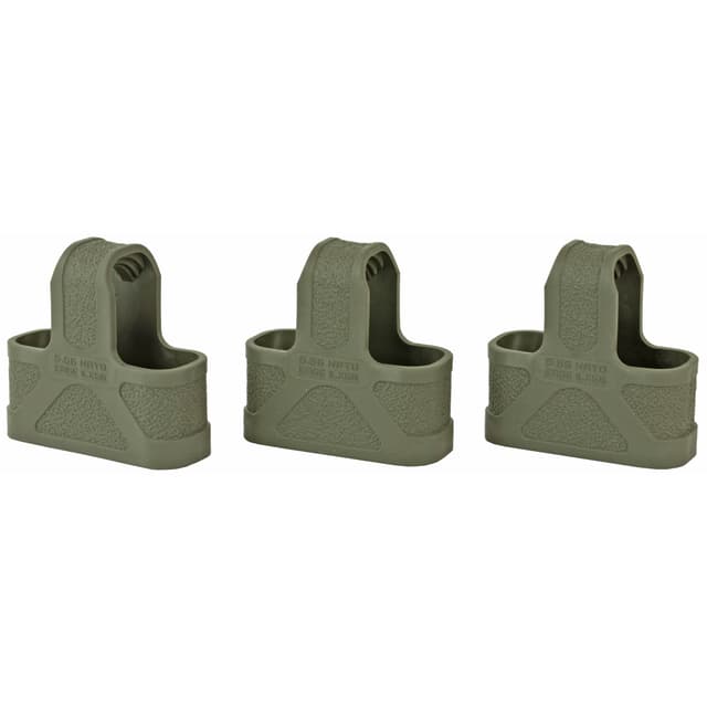 Magpul Original Rubber Grip Olive Drab Green 5.56 NATO Magazine Accessory 3 Pack