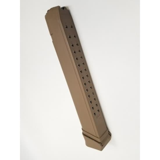 RWB Mag Glock 9mm 33rd Steel Lined Tan Polymer Compatible with Glock 17 19 26 34