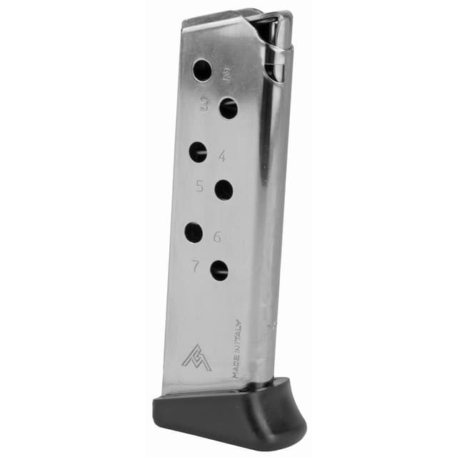 Mec-Gar Nickel Magazine 7rd 380 ACP with Finger Rest for Walther PPK/S