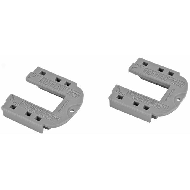 Maglula UP65G 1911A1 Aligner Insert Single Stack Gray Polymer Multi-Caliber 1911