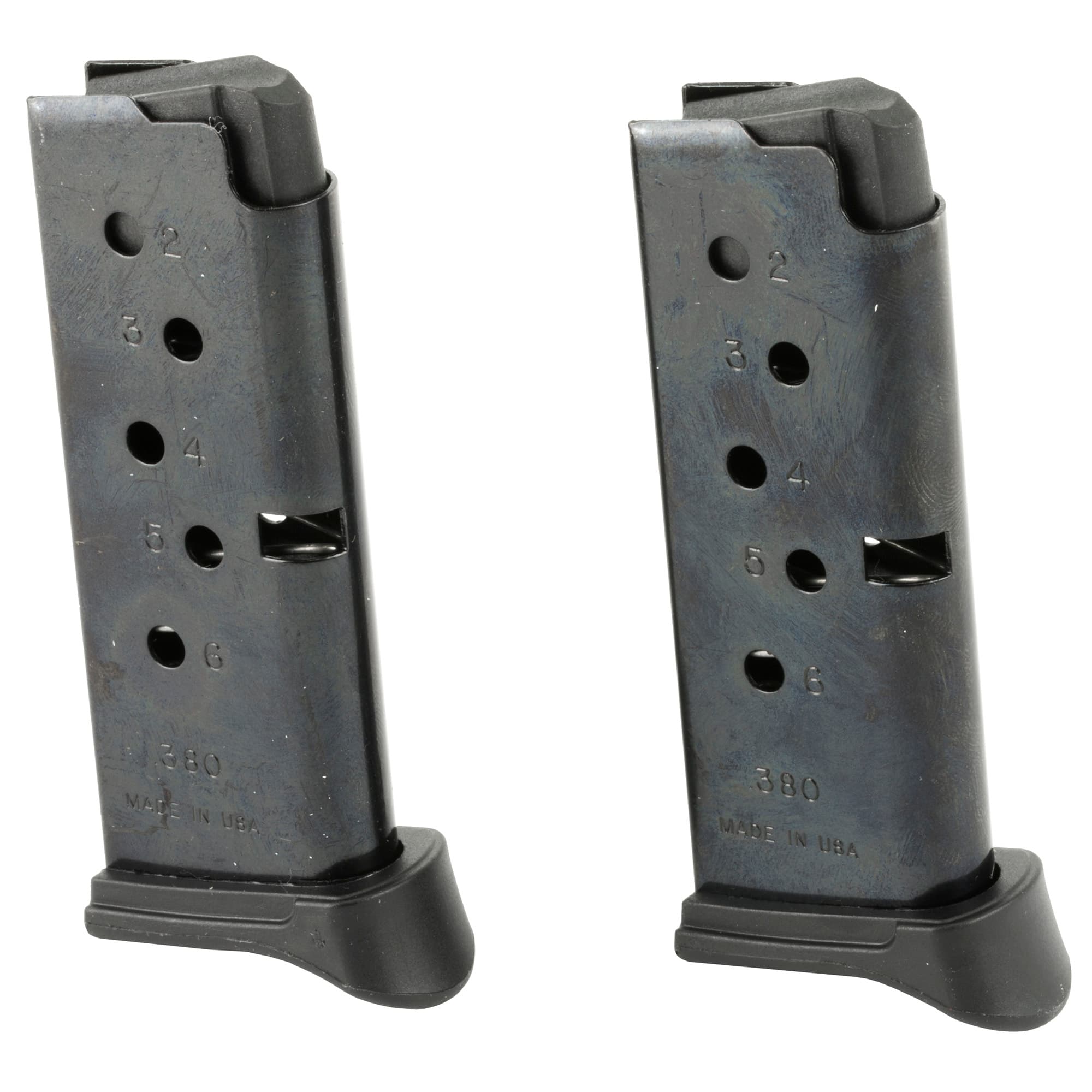 Ruger Blued Steel .380 Acp 2 Pack Extended Floorplate Fit Lcp
