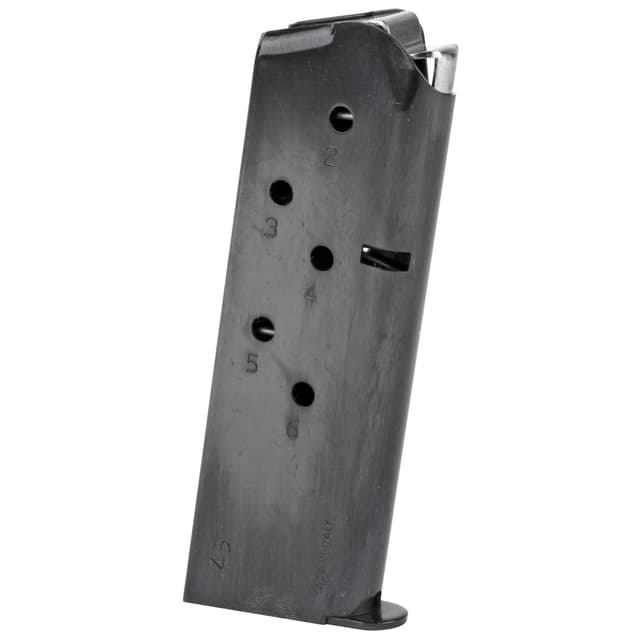 Mec-Gar 6rd Blued Magazine 45 ACP for 1911 Officer