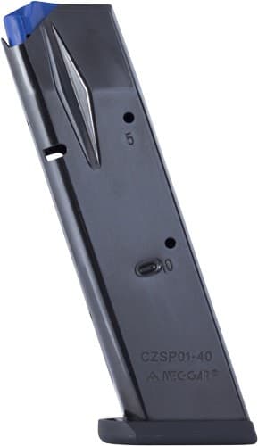 Mec-Gar Magazine CZ 75B 10 Round Capacity .40 S&W Blued Steel