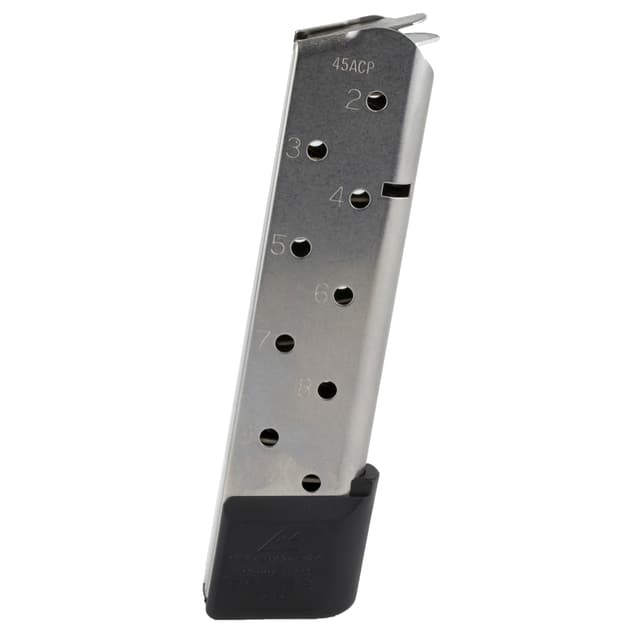 Chip McCormick Power Mag 10rd 45 ACP Stainless Steel Magazine for 1911 Government
