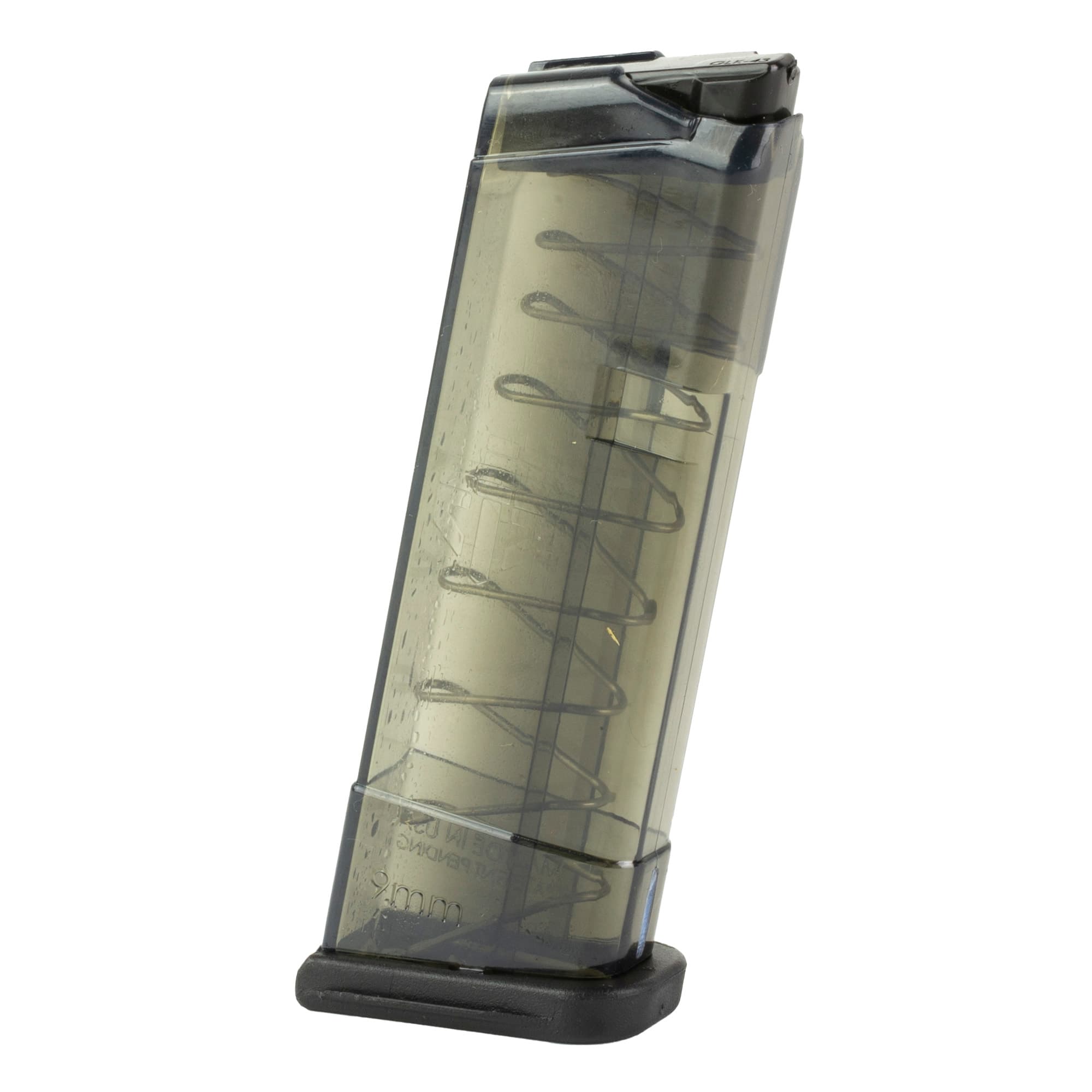 ETS Group 9rd Extended 9mm Luger Magazine Compatible with Glock 43 Carbon Smoke