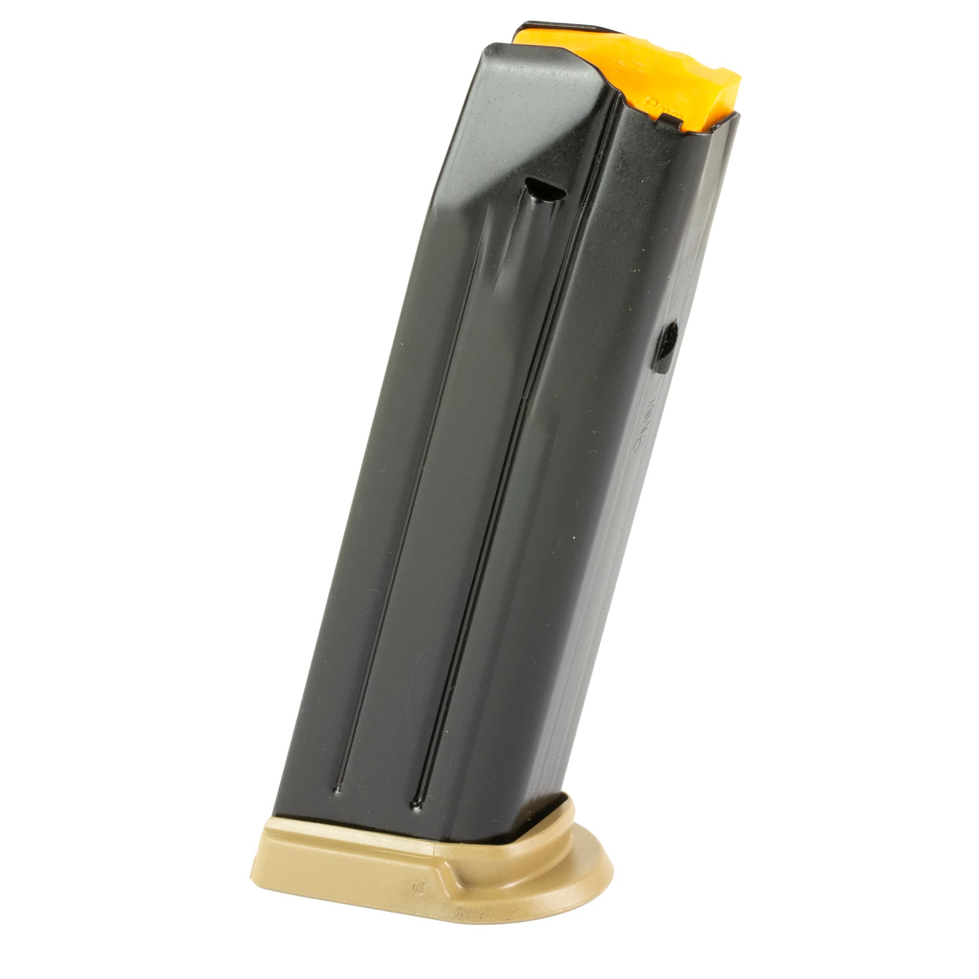 FN 509 17rd 9mm Luger Stainless Steel Magazine Flat Dark Earth Baseplate