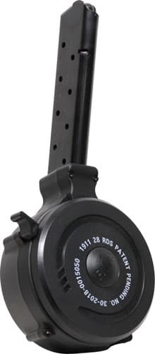Iver Johnson 1911 28rd 45 ACP Drum Steel Polymer Floor Plate