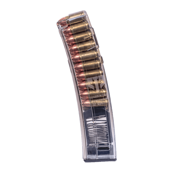 ETS 9mm Rifle Magazine Smoke Gray Fits HK MP5 20 Round Capacity