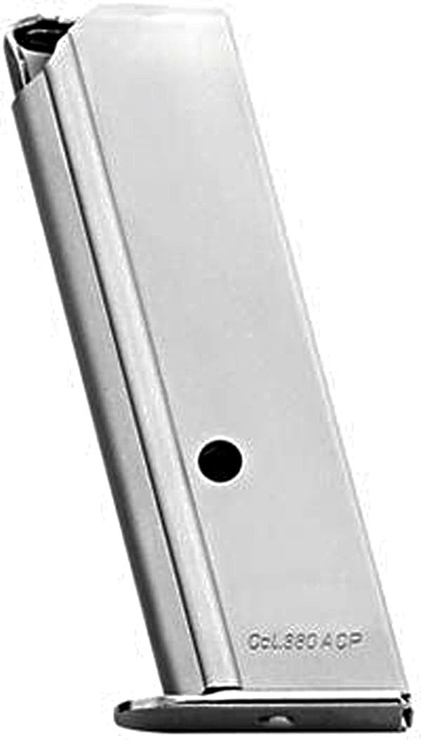 Mec-Gar Walther PPK/S .380 Magazine Nickel 7-Round Capacity Standard Floorplate
