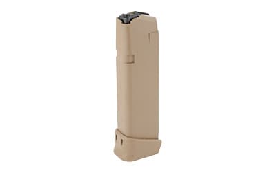 Glock 9mm Luger Polymer Magazine Coyote Tan Fits G17 G19