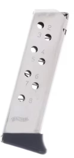 Wal Mag Ppk 32acp 7rd Finger Rest Nickel