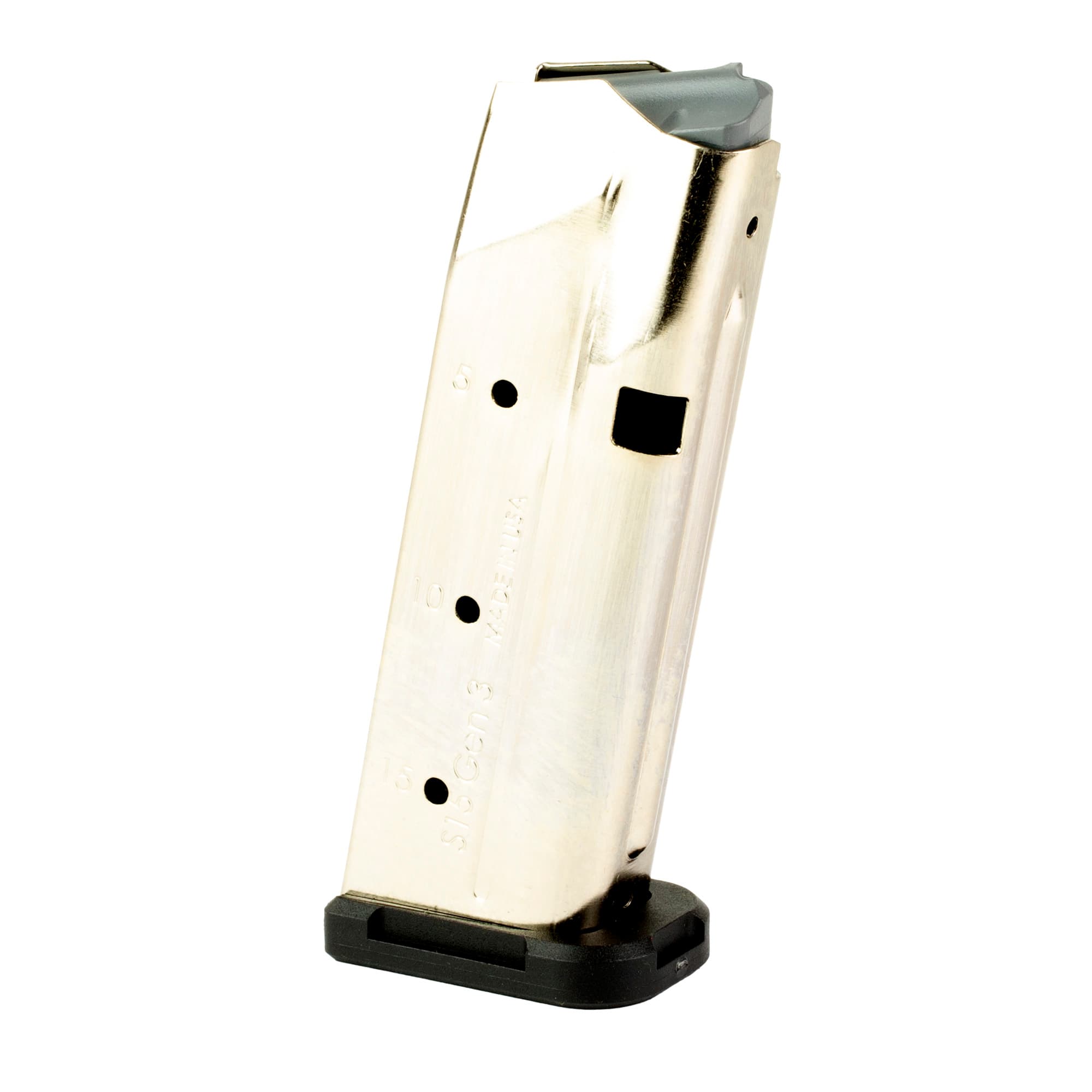 Shield Arms S15 Magazine Gen 3 15rd 9mm Luger Fits Glock 48 43X Nickel Steel
