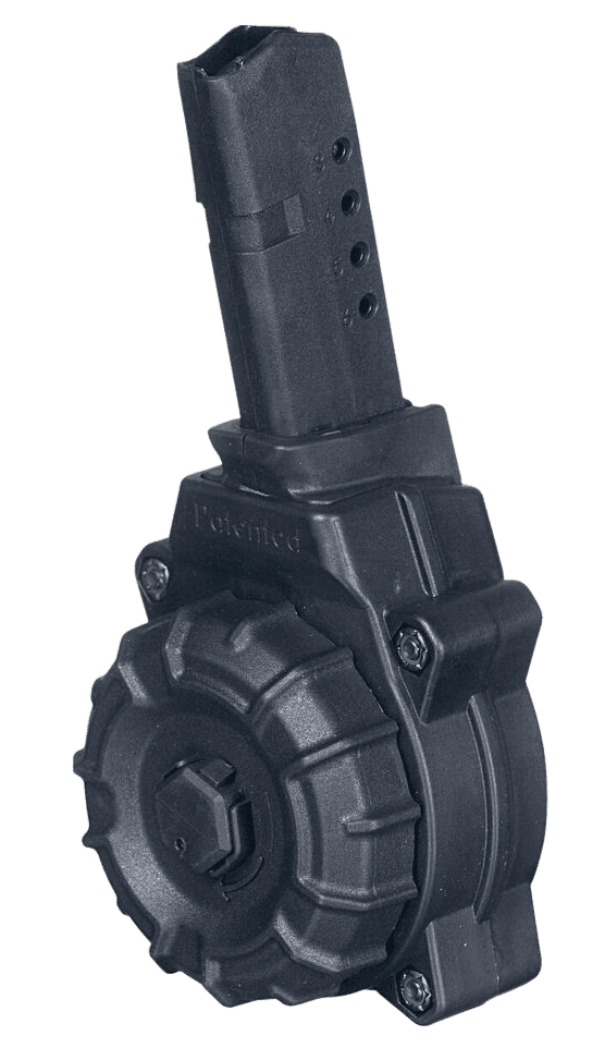 ProMag 30rd Drum Magazine 9mm Luger Compatible with Glock 43 DuPont Zytel Polymer