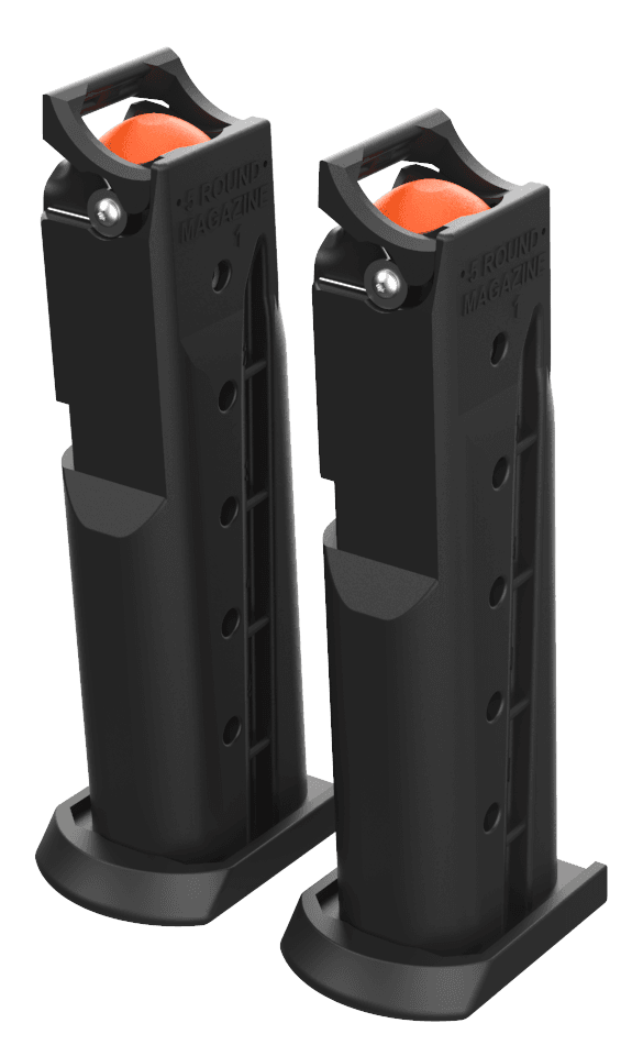 Byrna Technologies AM568300 HD 5rd Byrna HD Pepper Gun Black Polymer 2 Clips